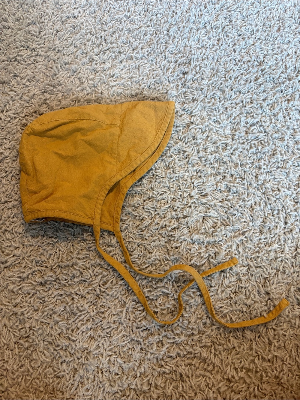 Children's Cotton Bonnet in Mustard